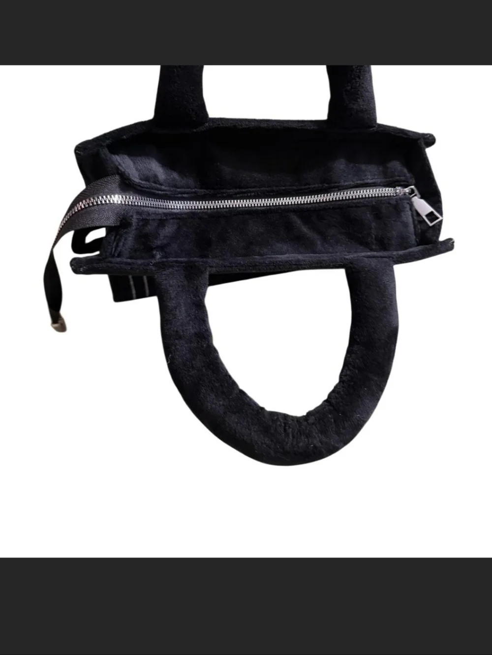 Marc Jacobs Black Velvet 'The Tote Bag' Small Tote - Picture 8 of 9